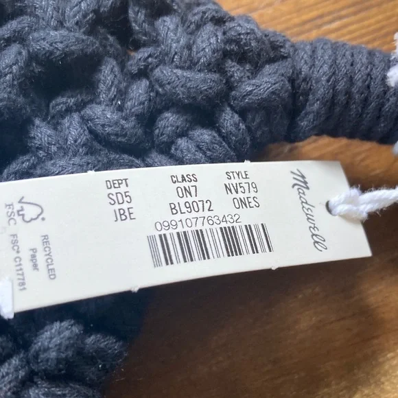 Women’s Madewell Carmen Rope Bag New NWT Crochet Woven Purse - Picture 8 of 8